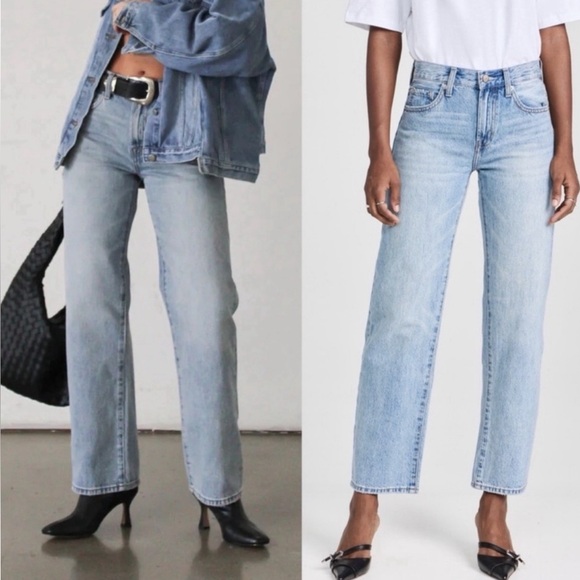 Anthropologie Denim - Anthropologie Pistola Bowie Bowed Lexi Barrel Leg Straight Jeans Size 28 NWT